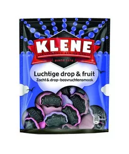 Klene luchtige drop & fruit 200 gr
