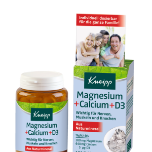 Kneipp Magnésium + Calcium + D3 150 capsules
