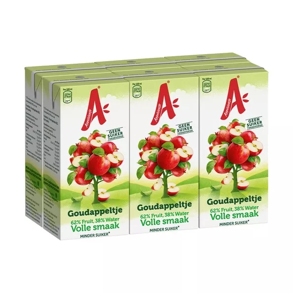 Appelsientje goudappeltje volle smaak mini pakje 20 cl 6-pack