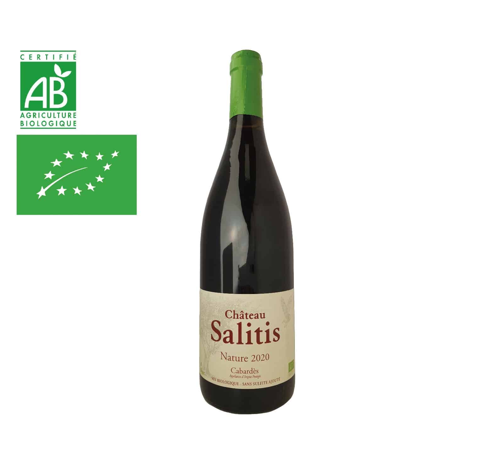 Château Salitis “Nature” A.O.P. CABARDÈS Rouge 2020 Bouteille 75cl