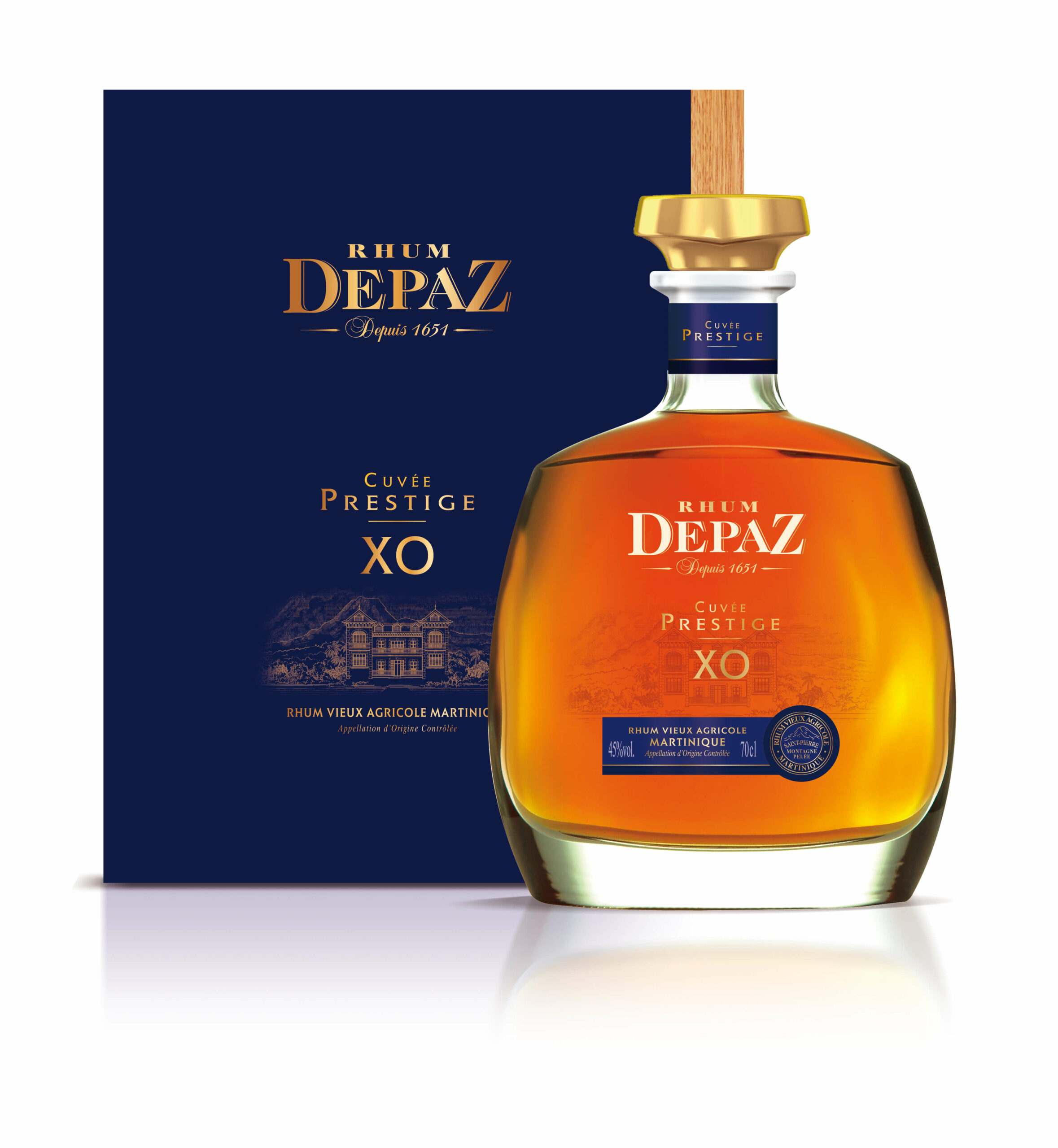 DEPAZ, rhum Vieux XO Cuvée Prestige 45%