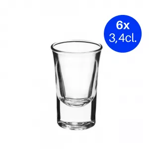 Dublino borrelglas 3.4cl 6 stuks