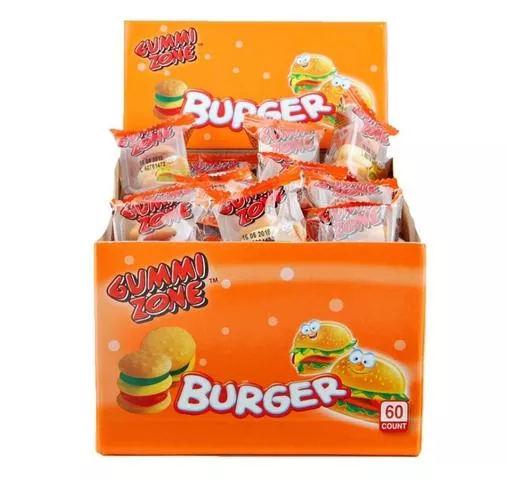 Gummi Zone Mini Burger (60 stuks) – Image 3