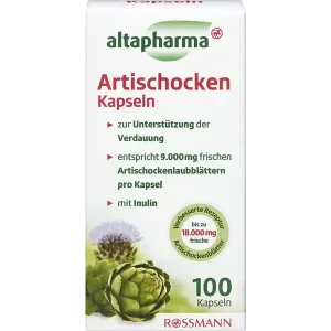 altapharma Capsules d’artichauts Complément alimentaire 100 gélules