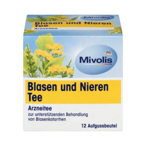 Mivolis Médicament à base de plantes Pour le traitement de soutien des catarrhes de la vessie 12 sachets