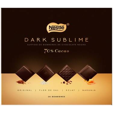 Sélection de 20 Bonbons au Chocolat Noir Dark Sublime Nestlé 143 g