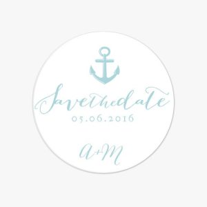 Badge Mariage Ancre
