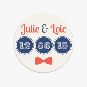 Badge Mariage Retro