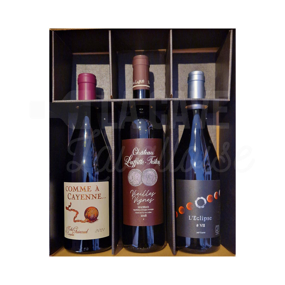 Coffret Vins « HELIOS » Rouges – 3 Bouteilles