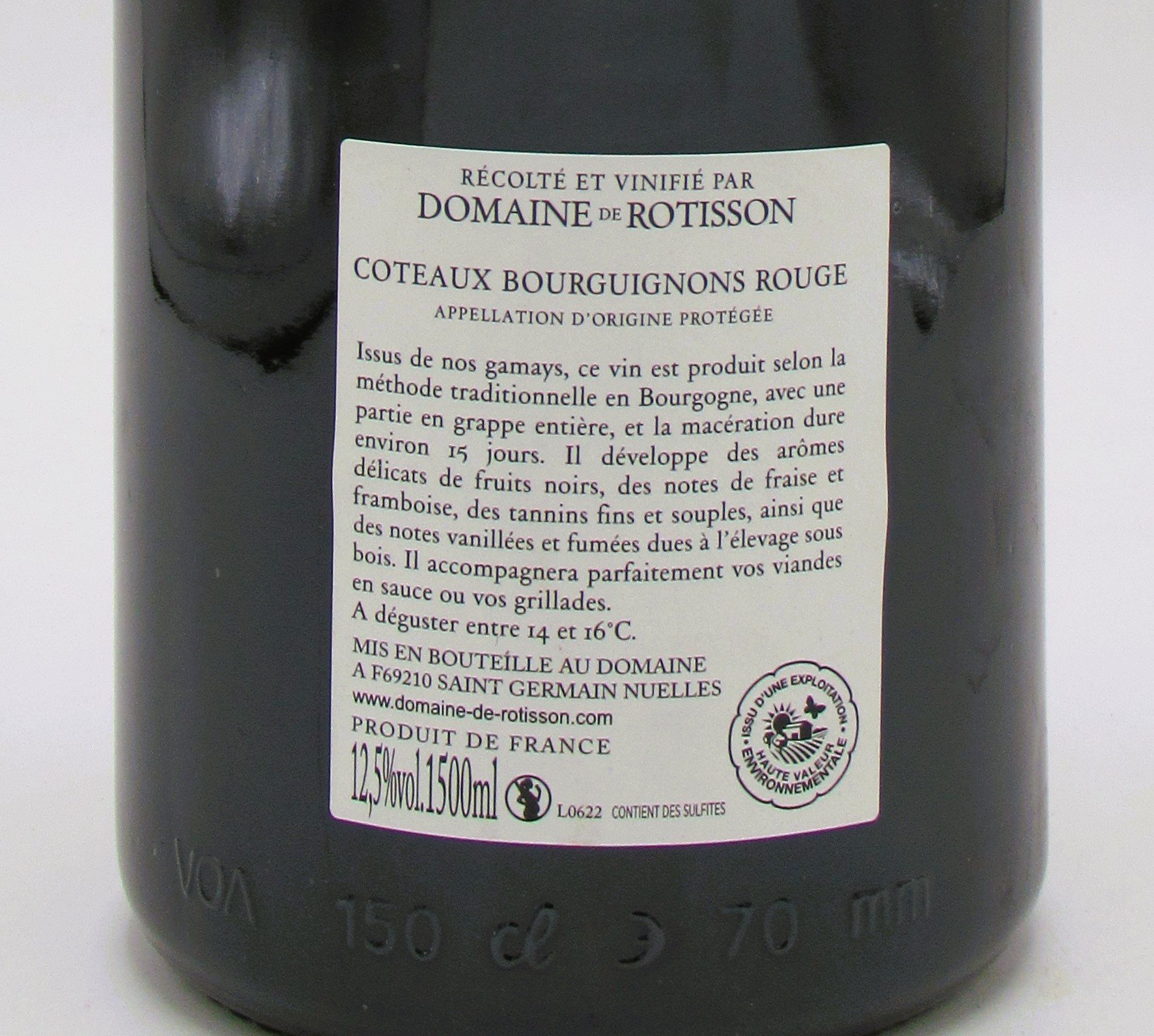 Coteaux Bourguignons De l’Amour et du Vin Domaine Rotisson 2022 Magnum – Image 2