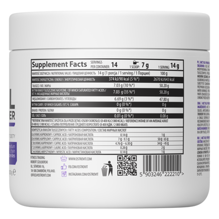 OstroVit MCT huile poudre 200 g naturel – Image 2