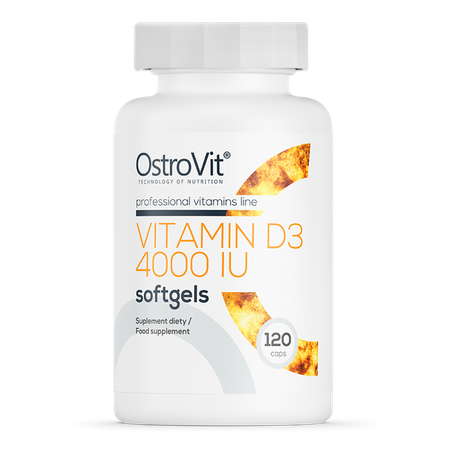 OstroVit Vitamine D3 4000 UI 120 gélules