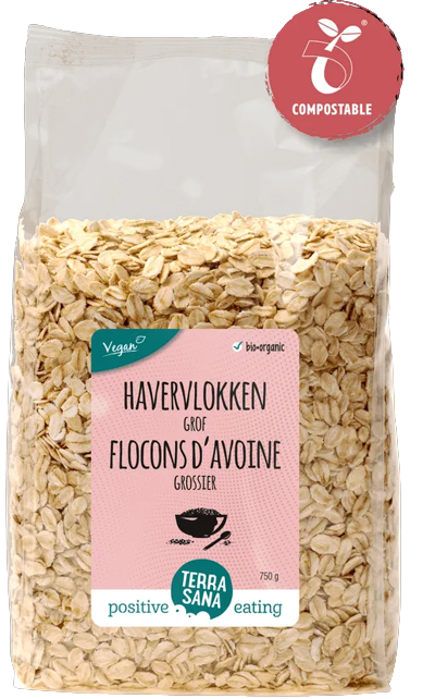 Terrasana Flocons d’Avoine Gros 750G