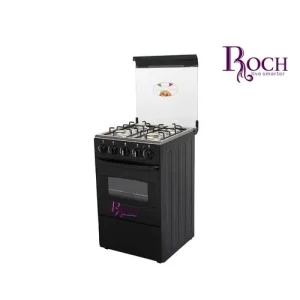 Roch Cuisinière 4 Feux Avec Four – RGC-50C – Noir/Argent
