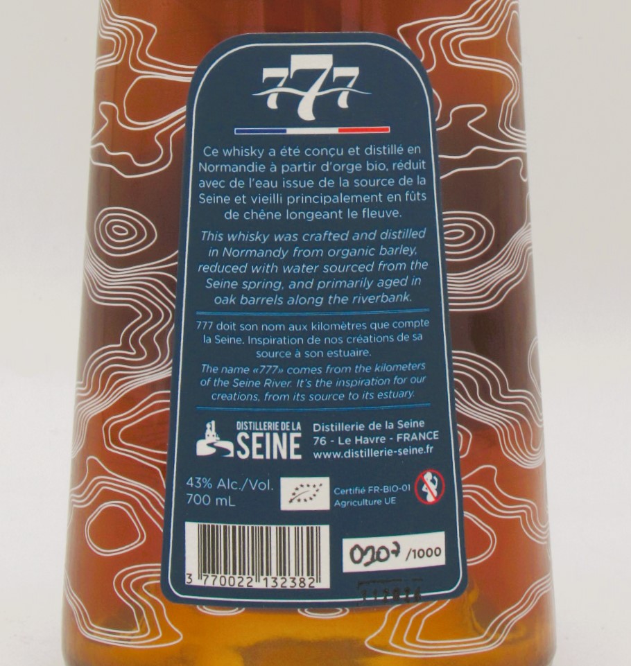 Single Malt Whisky Bio La Source – 777 Distillerie de la Seine – Image 2