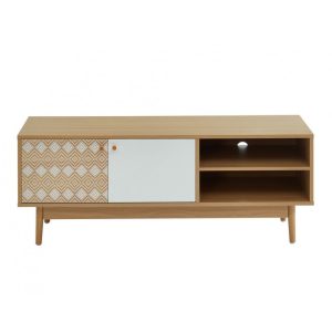 Meuble TV en bois clair L120