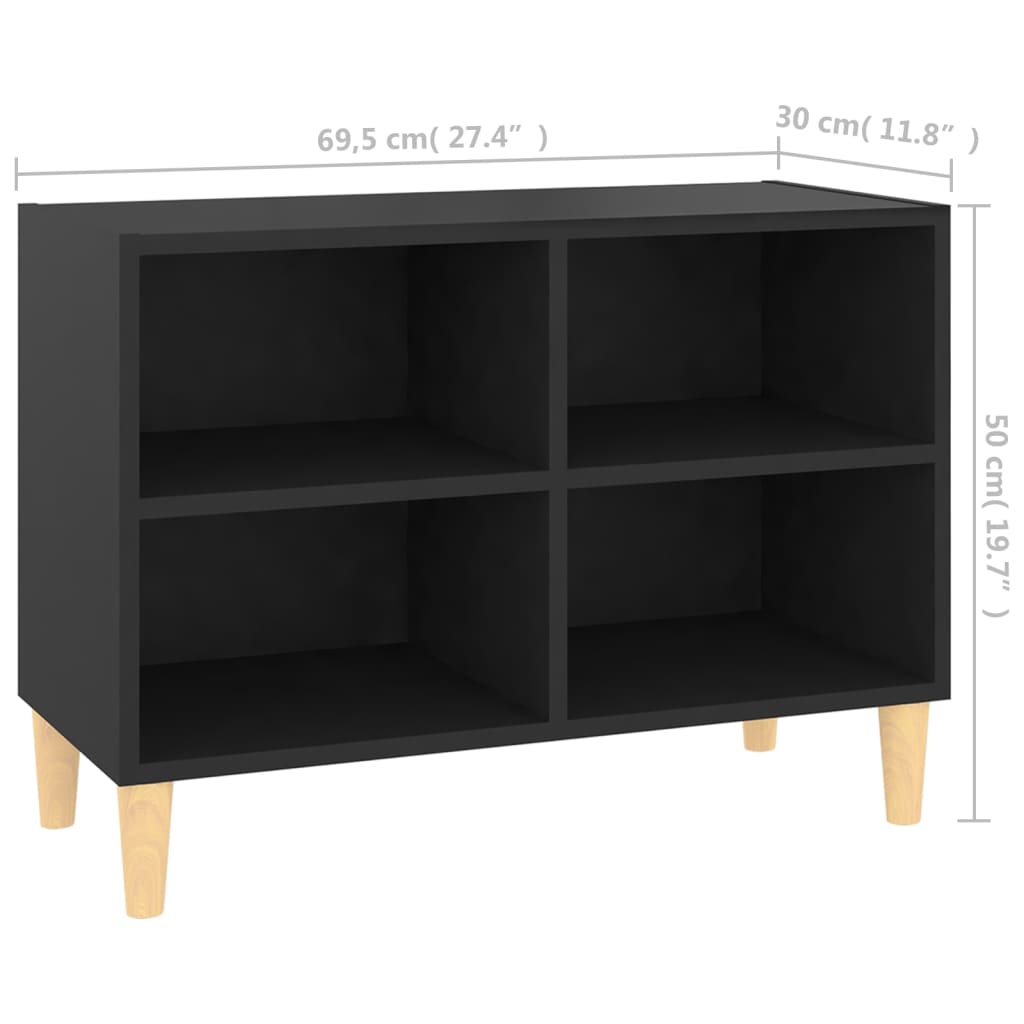 Meuble TV en bois noir 70×50 (MARKETPLACE) – Image 4