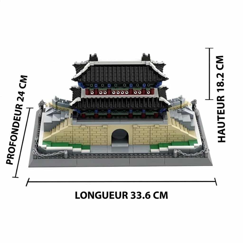 Maquette de la porte Namdaemun de Séoul à assembler en 900 pièces – Image 6