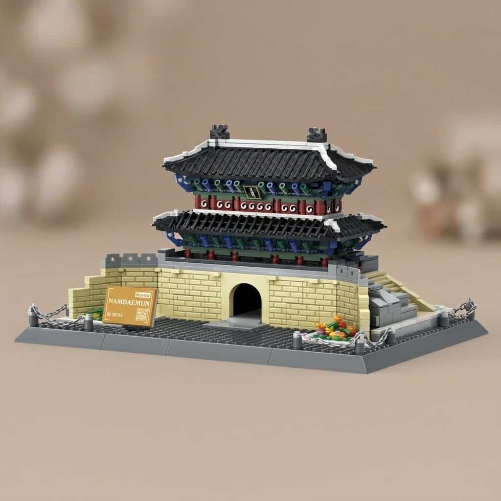 Maquette de la porte Namdaemun de Séoul à assembler en 900 pièces – Image 2