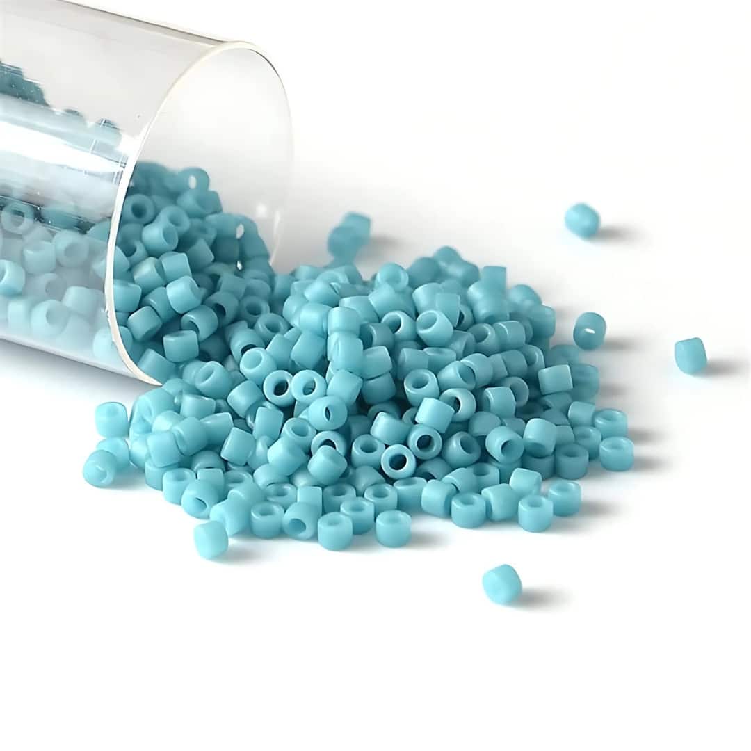 Perle Japonaise Miyuki Delica 11/0 Bleu Polaire (Ø 1.6 mm)