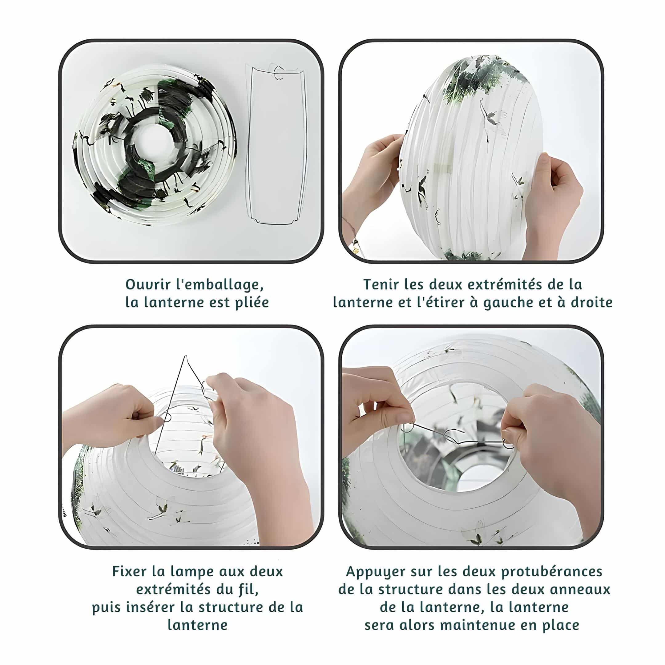 Abat Jour Japonais Papier Bonsaï Japonais – Image 6