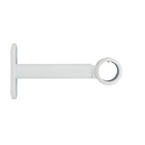 Lot de 2 supports extensible (L90 – L150 / D20 mm) Blanc mat