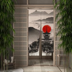 Rideau Style Japonais Pagode Majestueuse